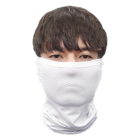 [스포달] 쿨스카프-멀티스카프 쿨마스크 쿨목토시 매쉬 여름용 메쉬 넥워머 쿨토시 멀티토시, 화이트_2개
