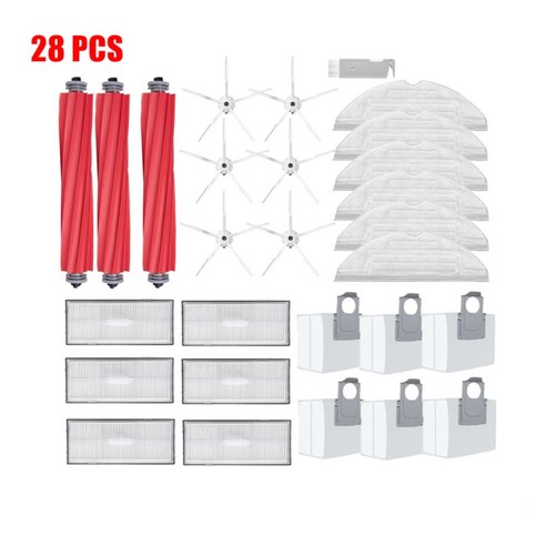 로보락 Roborock S7 Maxv Ultra / S7 Pro Ultra 호환 악세사리 소모품, 6개월 패키지 화이트, 1개