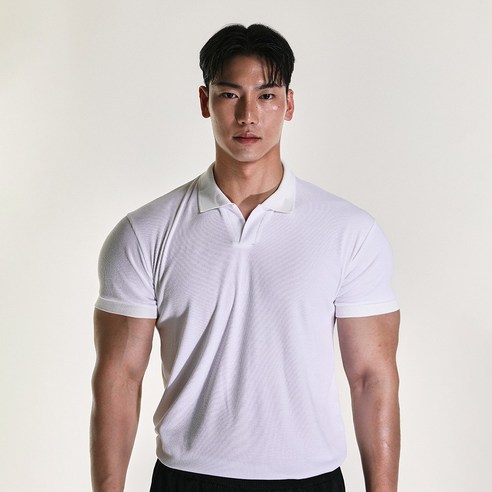 알브이디 트래블웨어 골지 머슬핏 카라티(3color)