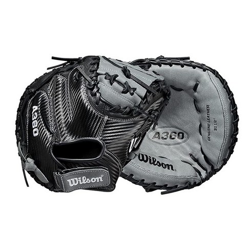 wilson 윌슨 2021 A360 30.5cm12인치 외야 야구 장갑 - 블랙/그레이 오른손 투구 274210, Left Hand Throw, 포수