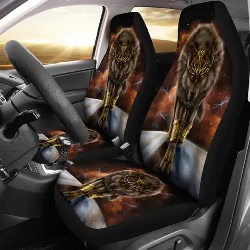 차량소품 Car Seat Thicker 3D Wolf Pattern Universal All-inclusive Elastic Auto 인테리어 Accessories, 13 라이트 그레이