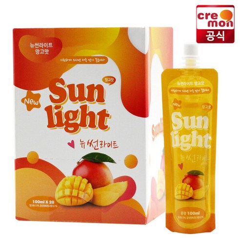 끄레몽 뉴 썬라이트 망고 100ml, 100개