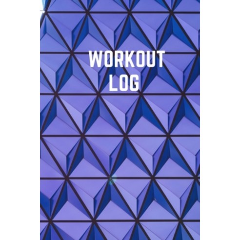 Workout Log: Workout Journal for Everyday Tracking - Purple Blue Pyramid Cover - 6x9 Inches 102 pages. Paperback, Astavera Planners, English, 9781716181634