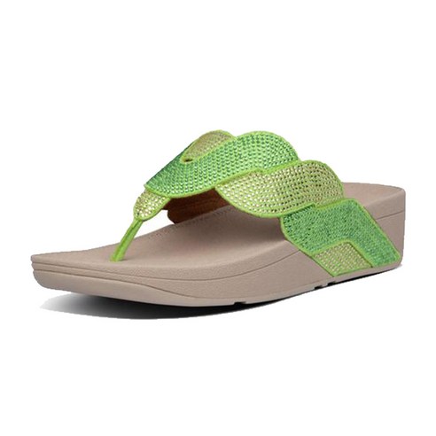 핏플랍 페이즐리 로프 토포스트 라임그린 여성