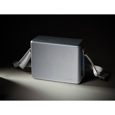 모비블루 하이퍼비트3 올인원 블루투스 스피커 RMS 80W, 실버