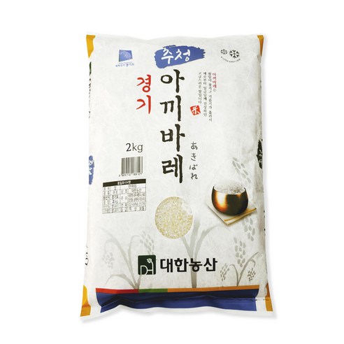 대한농산 경기 추청 아끼바레 2kg / 25년산 햅쌀 / 상등급 단일품종