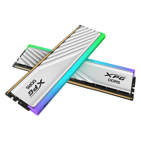 [ 32GB(16Gx2) ] ADATA XPG DDR5-6400 CL32 화이트 LANCER BLADE RGB, 화이트패키지