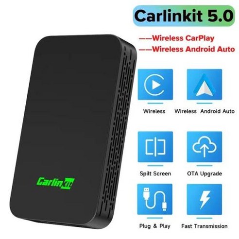 CarlinKit 카플레이 AI 박스 플러스 무선 안드로이드 자동 및 스마트 TV 내장 GPS 유튜브 넷플릭스용 13, 04 carlinkit 5.0_01 CHINA, 5) carlinkit 5.0