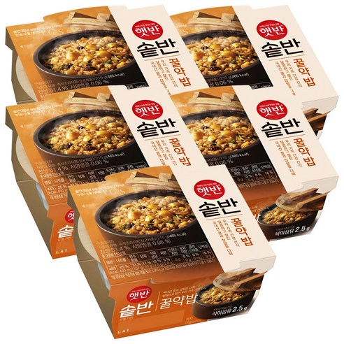 햇반 솥반 꿀약밥, 210g, 5개