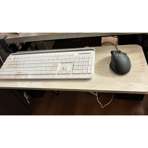 스마트이더 프린터 책상 키보드 거치대 받침대 레일 트레이, 베이지(65X25)