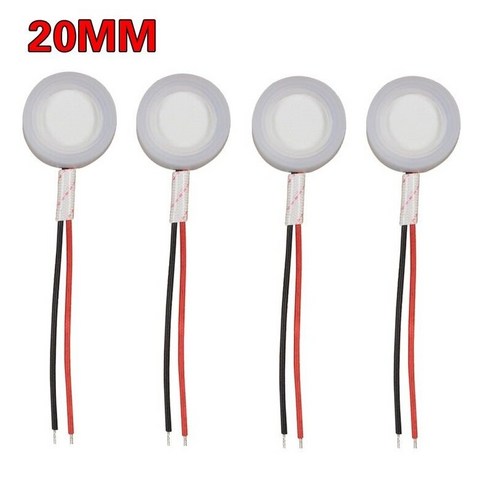 호환 필터 부품 와이어 앰프가있는 4piece 20mm 초음파 미스트 메이커 fogger 도자기 디스크 씰링 링, 한개옵션0