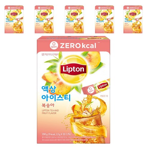 립톤 제로칼로리 액상 아이스티 복숭아, 13g, 30개입, 6개