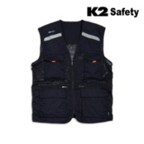 K2 Safety VE-2602 베스트 조끼 작업복 단체복 근무복 워크웨어 오피스웨어 쿨조끼, 1개 케이투조끼 Best Top5 7 안전조끼 - K2 Safety 21VE-612R (네이비), 1개