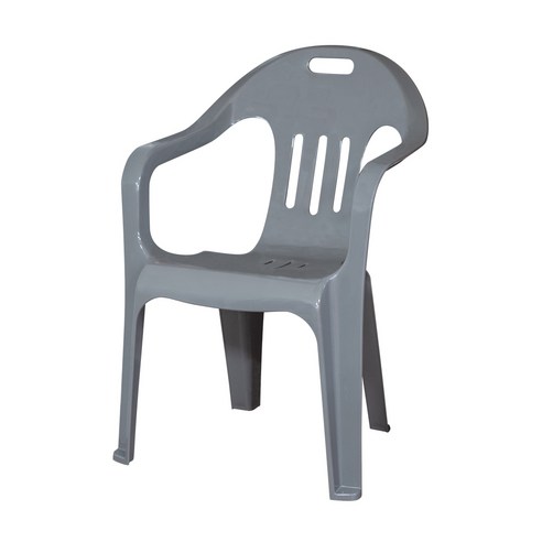 고릴라몰) 편의점의자 플라스틱의자 팔걸이의자 4개 1세트, 회색4개 라탄의자