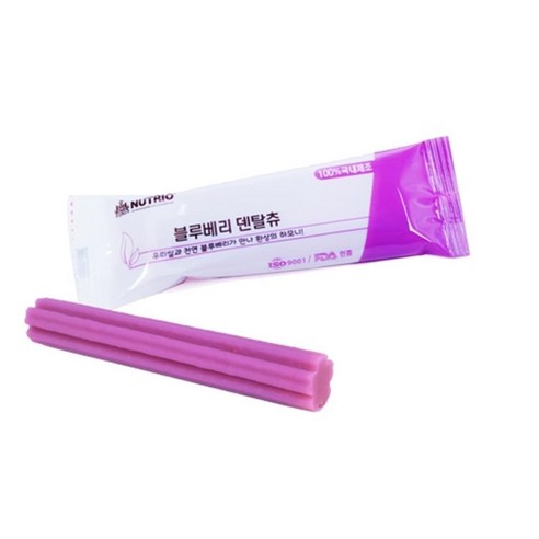 뉴트리오 덴탈츄 블루베리: 아기 강아지의 건강과 행복을 위한 최고의 선택!