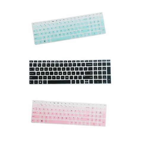HP 15.6 ''''BF 노트북용 3 Pcs 실리콘 노트북 키보드 스킨 커버, 여러 가지 빛깔의, {"사이즈":"15.6인치"}, {"수건소재":"실리콘"}