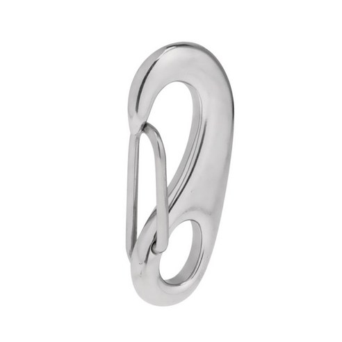 스테인레스 스틸 달걀 모양 스프링 스냅 클립 후크 빠른 링크 Carabiner, 실버, {"수건소재":"스테인레스 스틸"}