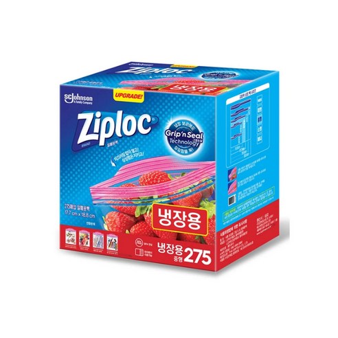 지퍼락 더블 지퍼백 중형, 275매, 1개