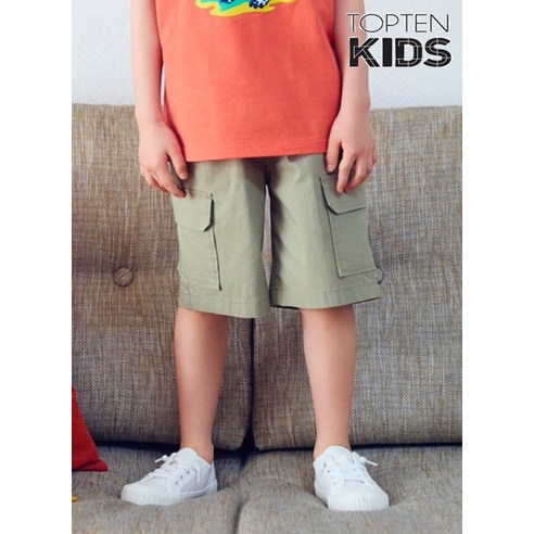탑텐키즈반바지 탑텐키즈반바지 제이키드주니어 린넨여아4부반바지 주니어의류 남아 여아 초등학생옷 청바지 면바지 상하복 티셔츠 [국내 매장판] 탑텐 키즈 MKD2PH1211 23년 SS (남아) 카고 와이드 쇼츠 (5부) 454769