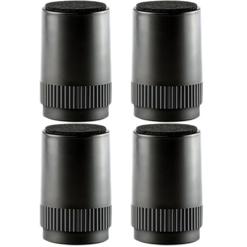 친절한마이쮸 가구다리 높이조절 발받침 100mm 4p, 블랙