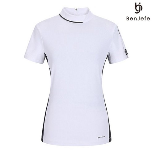 스타일과 편안함을 겸비한 벤제프 여성 반목 사이바 배색 티셔츠