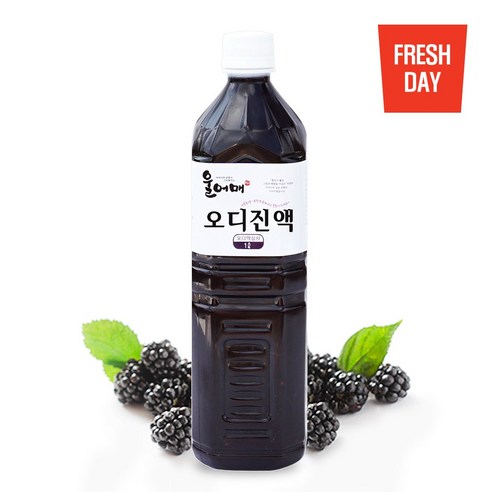 울어매 고창 명품 오디즙 진액, 1L, 3개