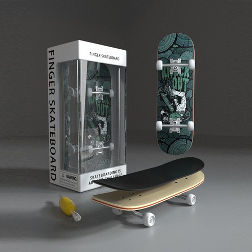 DIY 핑거 스케이트보드 / 미니 손가락 베어링 보드 Fingerboard skateboard, 99mm x 29mm (드라이브 포함), F, 1개