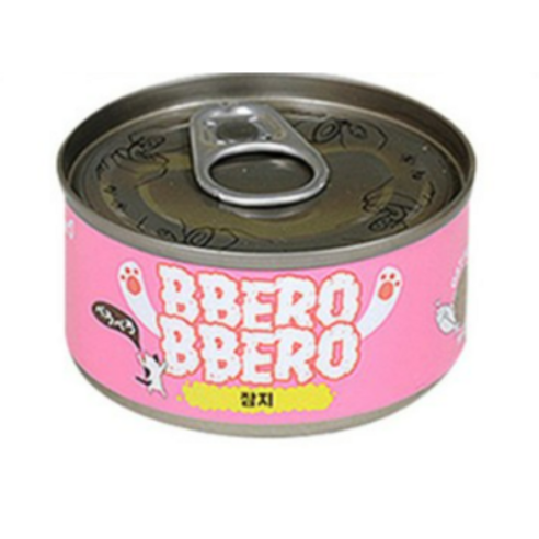 빼로빼로 간식캔 80g x 48개, 참치