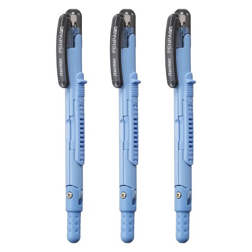 레이메이 펜파스 샤프심용 0.5mm 블루, 3개
