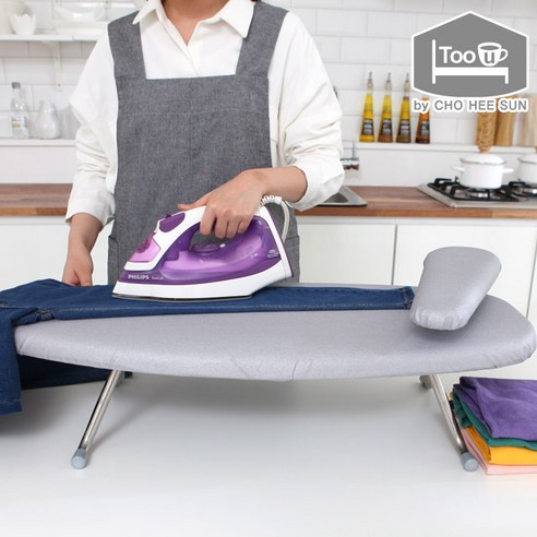 투유바이조희선 셀비 좌식 코팅커버 다리미판(대형)+우마, 그레이, 1개