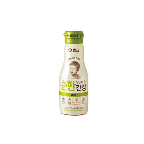 샘표 우리 아이 순한 간장 국물용 200ml, 4개