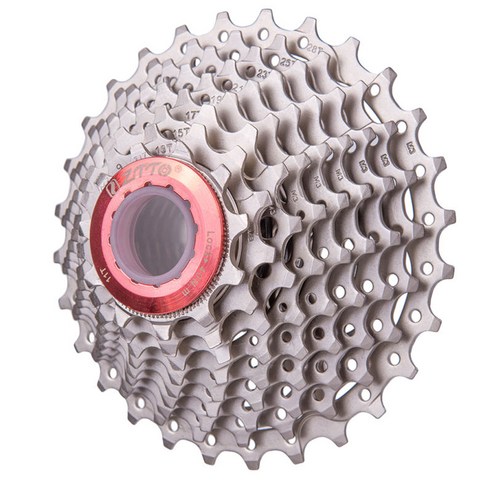 MTB 산악 자전거 9 속도 Freewheel 11-28T 자전거 스틸 카세트 스프로킷, 실버