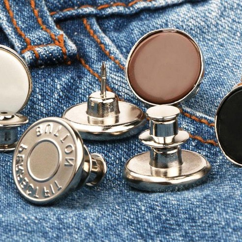 청바지단추 간편수리 수선 리폼 버튼 허리 사이즈조절, 3) 웨어실버, 1개