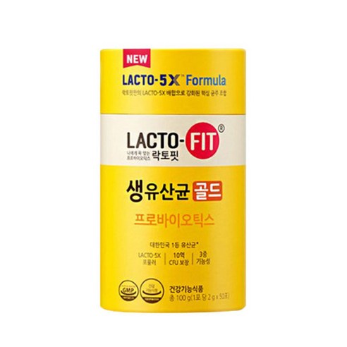 종근당건강 락토핏 생유산균 골드, 50개, 2g