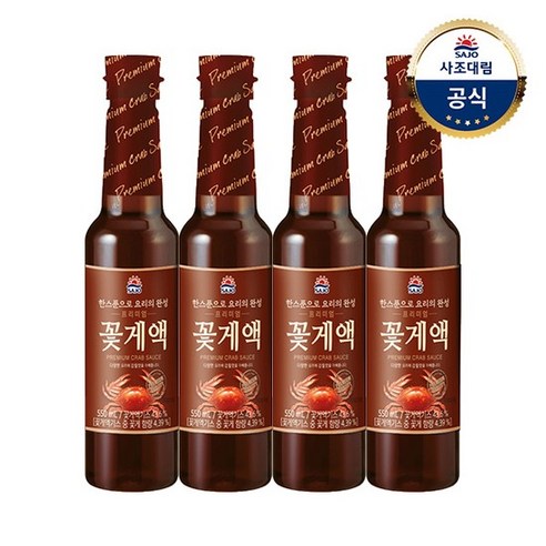 사조프리미엄꽃게액550ml 4개, 550ml