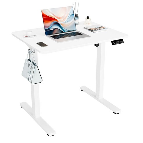신규상품 25% Ergomaker KR SM205-80 인체공학 스마트 책상 모션데스크 전동 승강 데스크 공부 사무용, 화이트