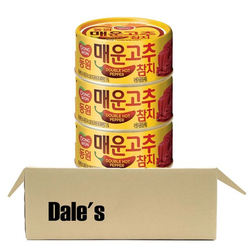 데일즈기획 동원 매운 고추 참치, 135g, 3개