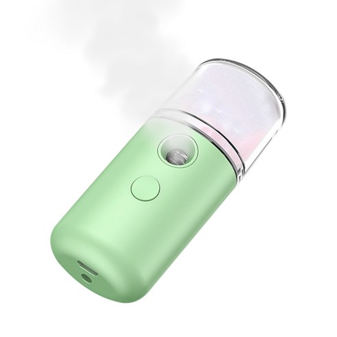 decdeal 나노 스프레이 스티머 휴대용 가습기 30ml, 그린