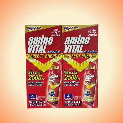 아미노바이탈 2500mg 에너지젤 에너지샷 파워젤 헬스 부스터 자전거 등산 러닝 골프 스포츠식품, 2박스