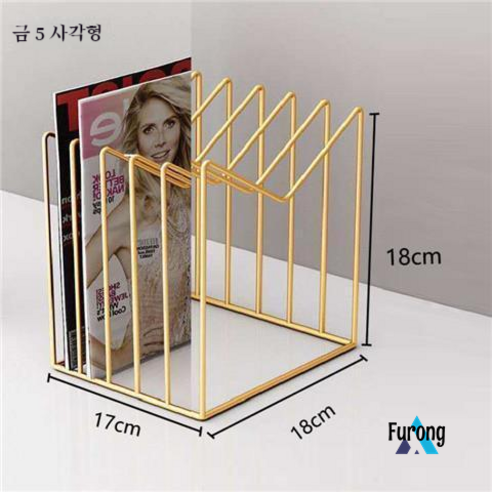 테이블 책장 철 선반 선반 창조적 인 데스크탑 저장 선반, 금 "작은 토끼" 5
