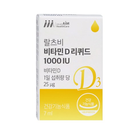 랄츠비 비타민D리퀴드1000IU 드롭 7ml 1개입, 1개