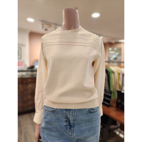BCBG O.ROSE소매우븐패치P/O_ B3A2K418 14 [CREAM]