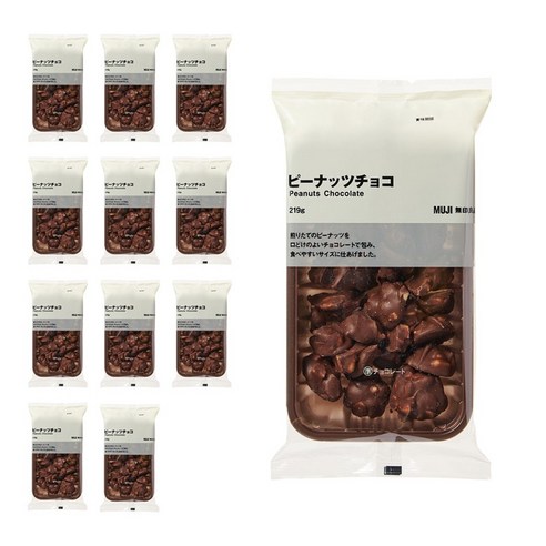 무인양품 MUJI 피넛 초콜릿, 219g, 12개