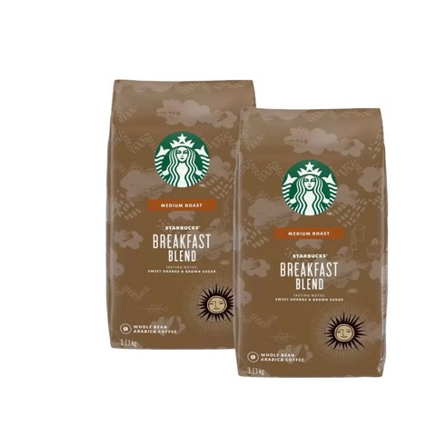 스타벅스 브랙퍼스트 블렌드 홀빈 커피: 아침의 완벽한 시작을 위한 활력 넘치는 블렌드