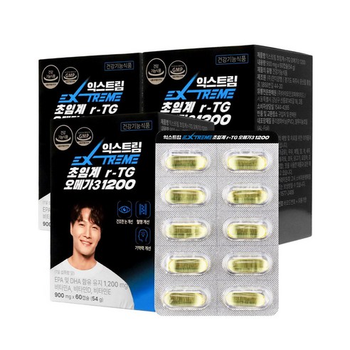 익스트림 초임계 알티지 오메가3 1200mg X 60캡슐 3박스, 3개, 54g