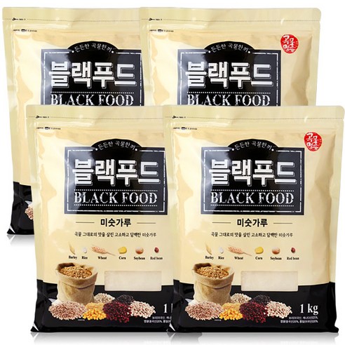 블랙푸드 미숫가루, 1kg, 4개