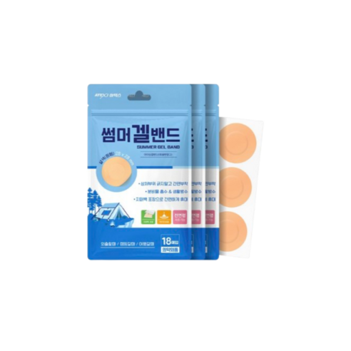 여름철 땀띠, 습진 걱정 끝! 아텍스 썸머겔밴드로 뽀송한 여름나기 모기밴드
