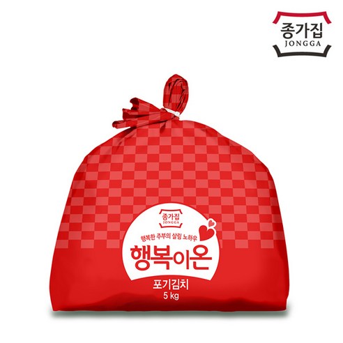 종가집 행복이온 포기김치5kg/ ~08시주문 새김치 당일발송