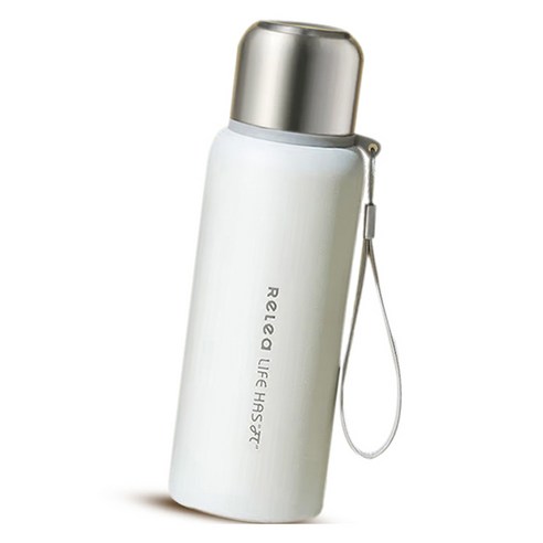 RELEA 모코 보온 보냉 텀블러 차 망 포함, 1개, 미네랄 화이트, 1000ml