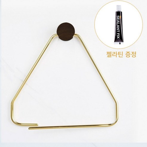 화장실 비 천공 조직 홀더, 황금 "티슈 홀더" 무료 펀칭 무료 네일 프리 접착제